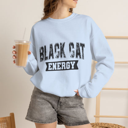 Black Cat Energy Crewneck Sweatshirt
