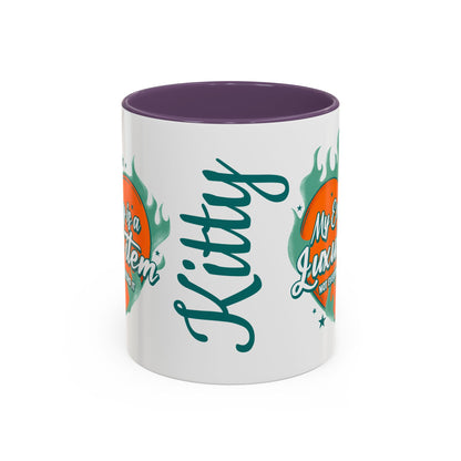Accent Coffee Mug — "My Energy Is a Luxury Item" Heart Design