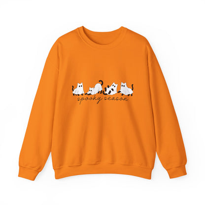 Spooky Season Cats Crewneck Sweatshirt