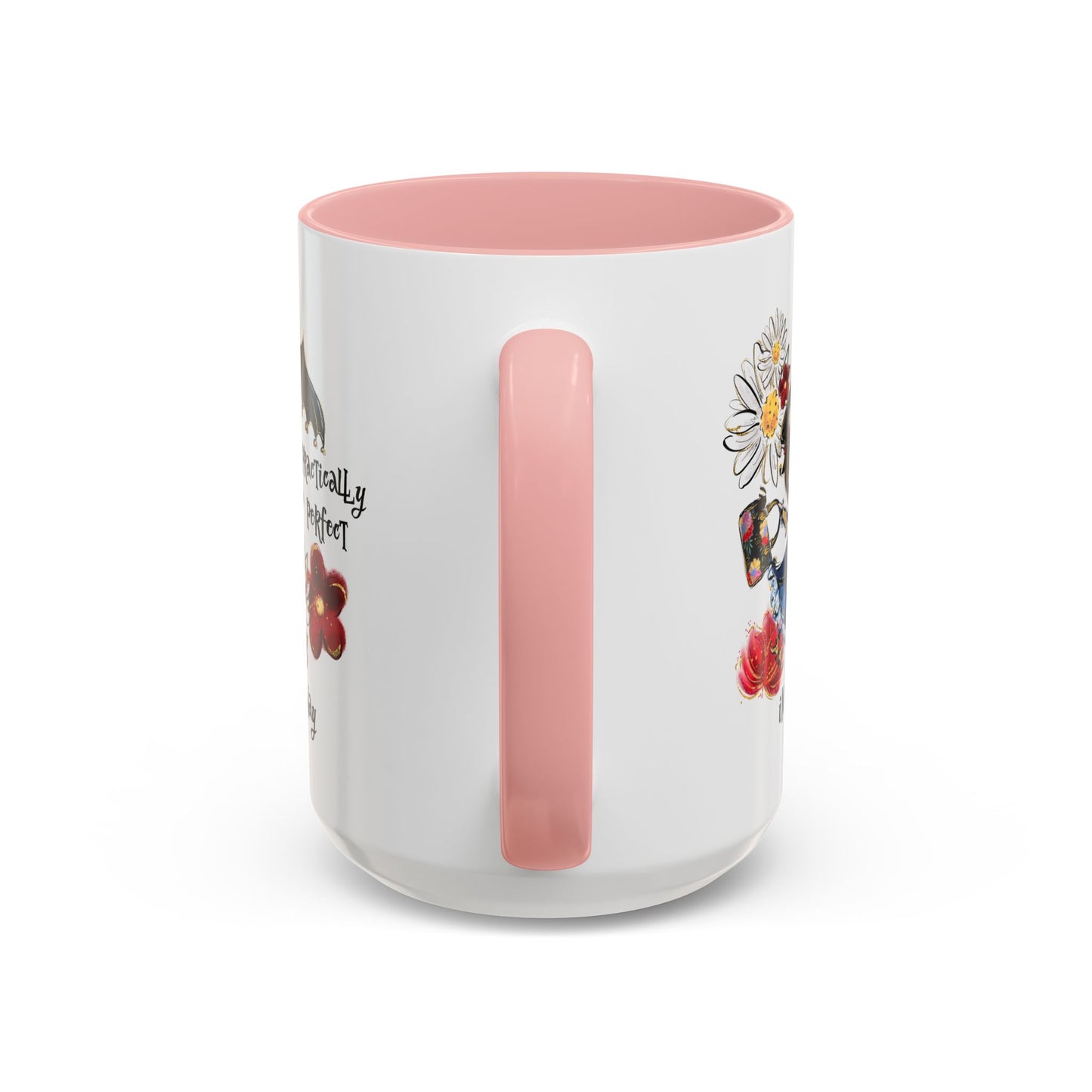 Customizable Accent Coffee Mug — 'Practically Perfect in Every Way'