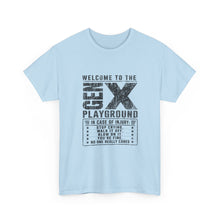 T-Shirt — 'Welcome to the Gen X Playground' Graphic Tee