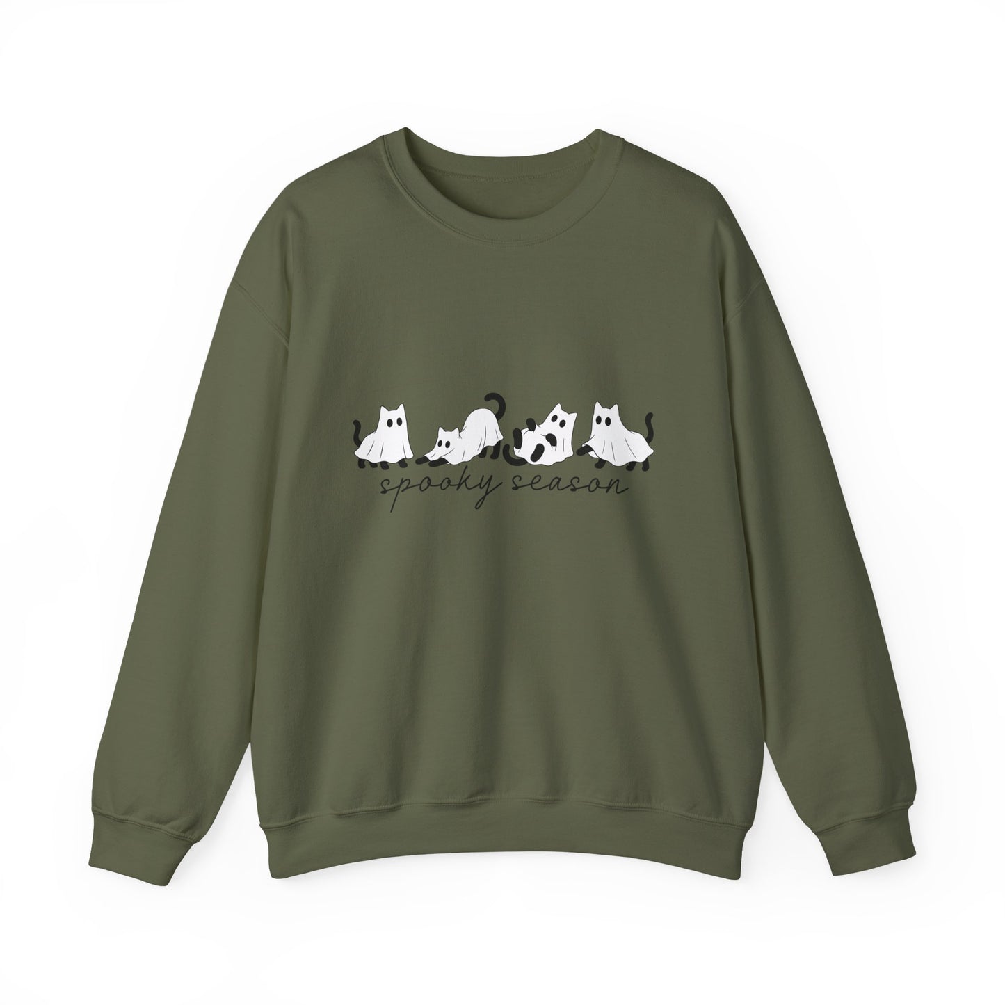 Spooky Season Cats Crewneck Sweatshirt