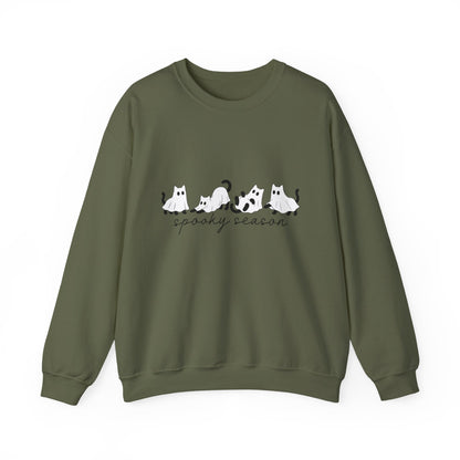 Spooky Season Cats Crewneck Sweatshirt