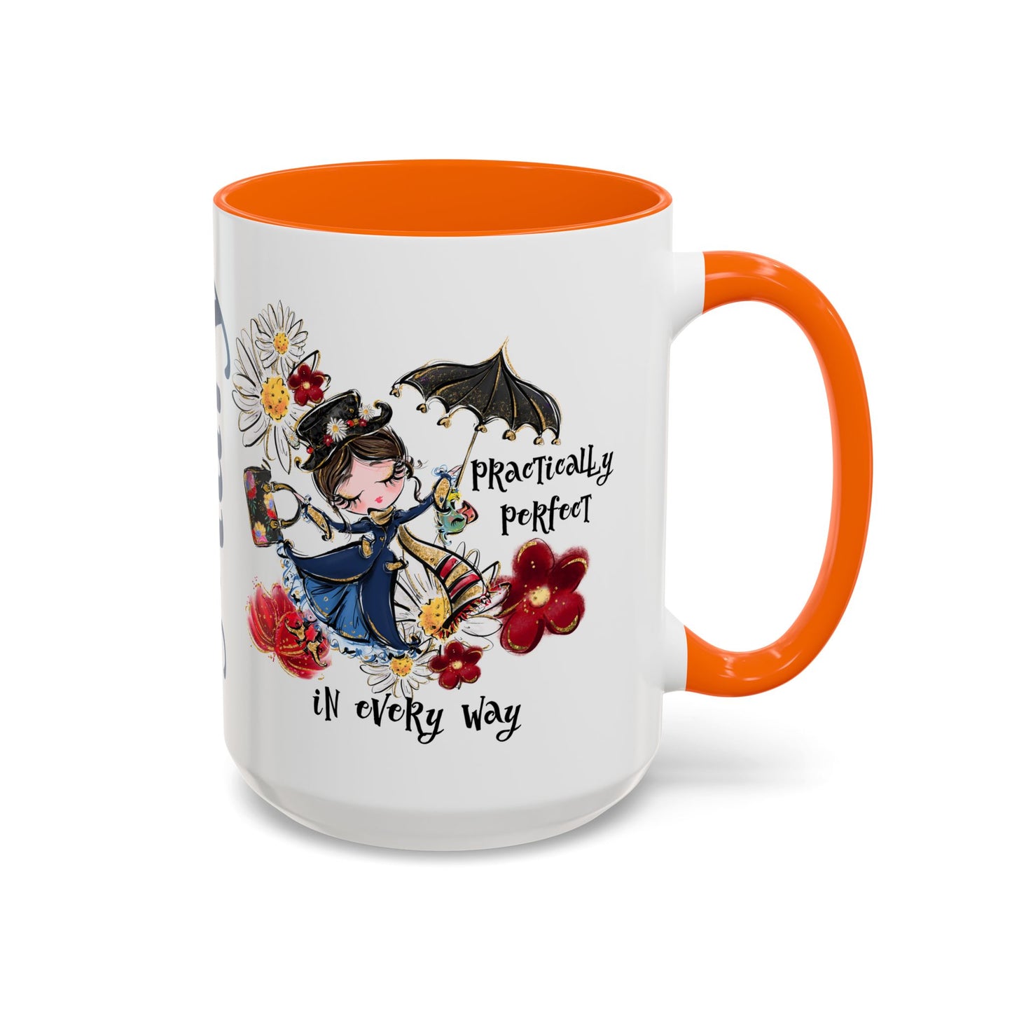 Accent Coffee Mug — 'Practically Perfect in Every Way'