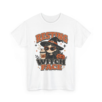 Resting Witch Face T-Shirt – Cute Halloween Witch Coffee Tee