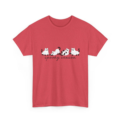 Spooky Season Cat Tee — Cute Ghost Cats "spooky season" Halloween Shirt