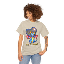 Dragon Heart T‑Shirt — Cute Blue Dragon 'Here Be Dragons' Tee