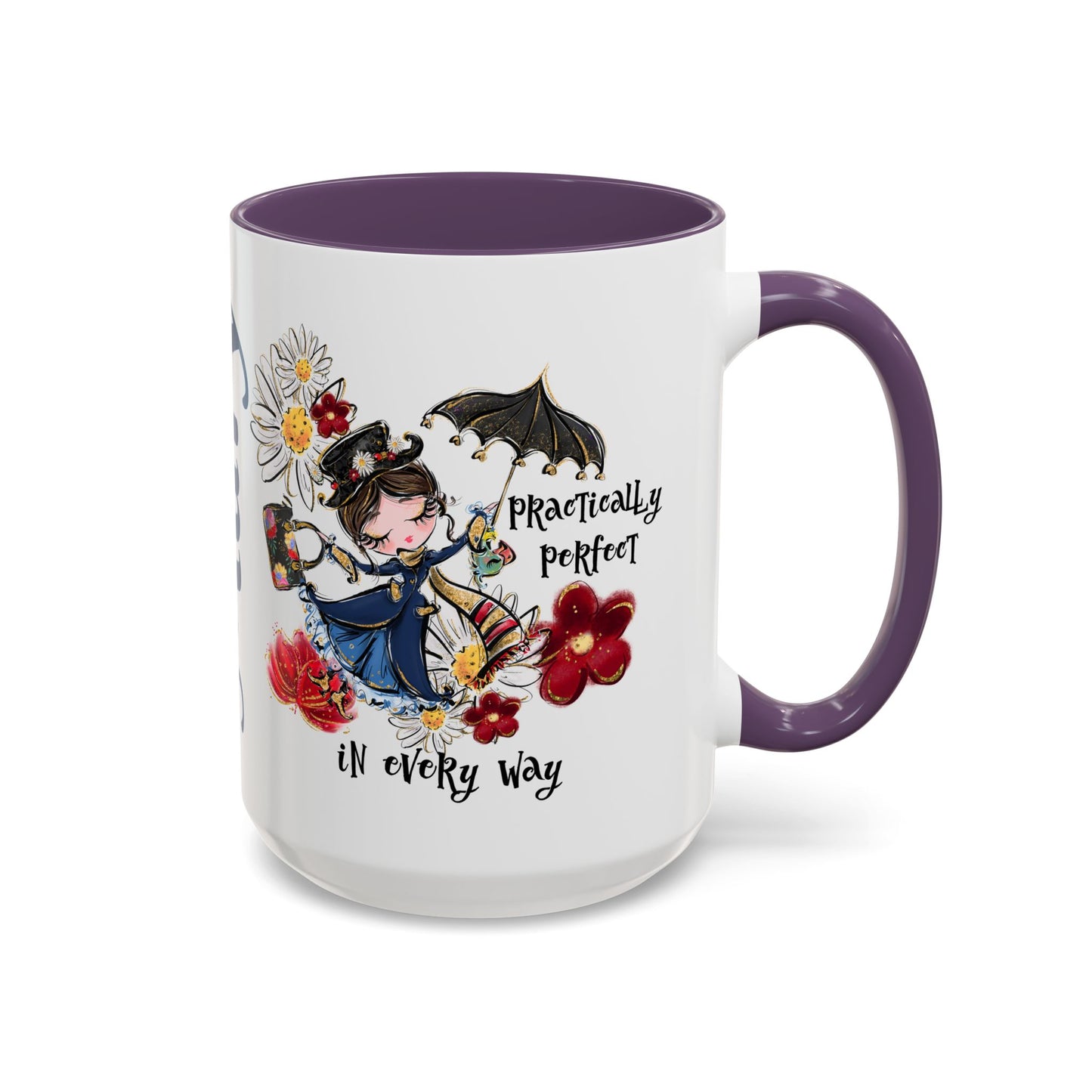 Accent Coffee Mug — 'Practically Perfect in Every Way'