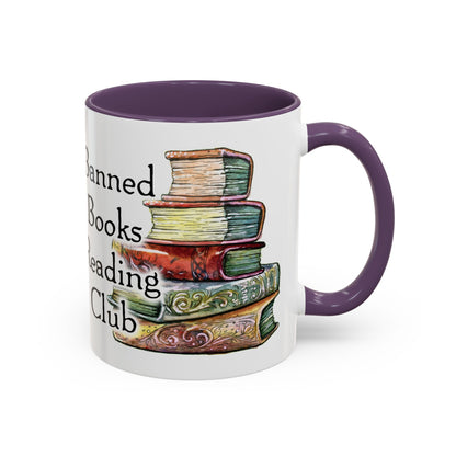 Banned Books Reading Club - Accent Coffee Mug (11, 15oz)