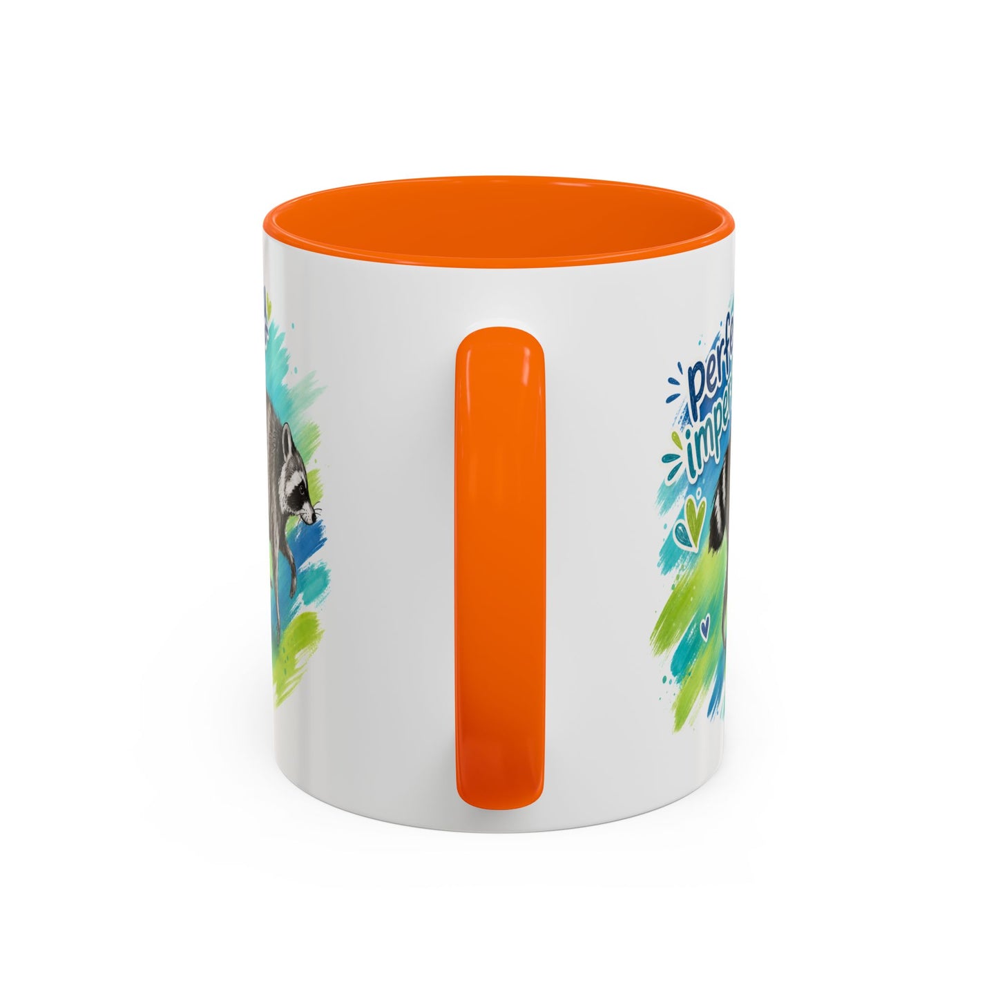 Customizable Perfectly Imperfect Raccoon Accent Coffee Mug - 11/15oz