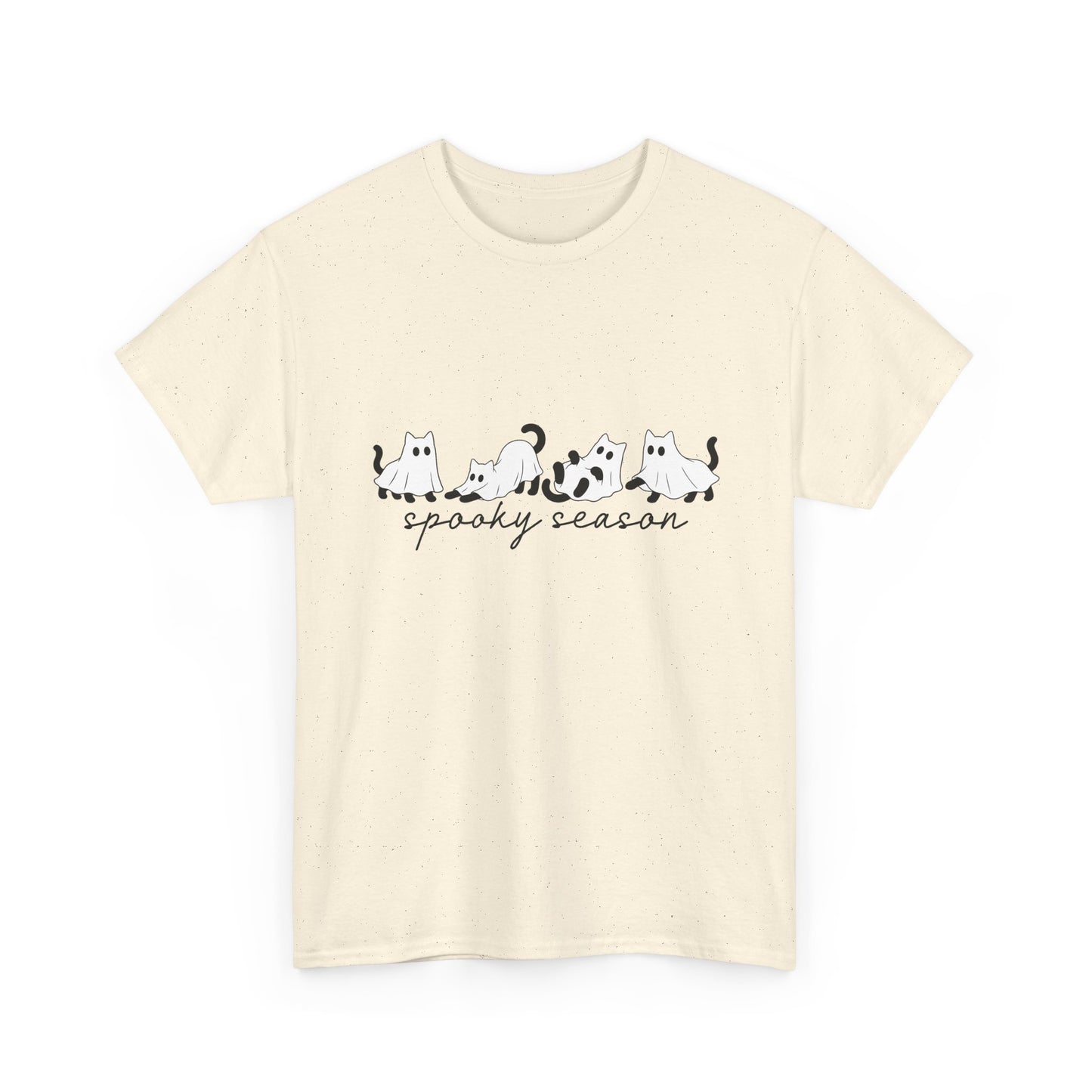 Spooky Season Cat Tee — Cute Ghost Cats "spooky season" Halloween Shirt
