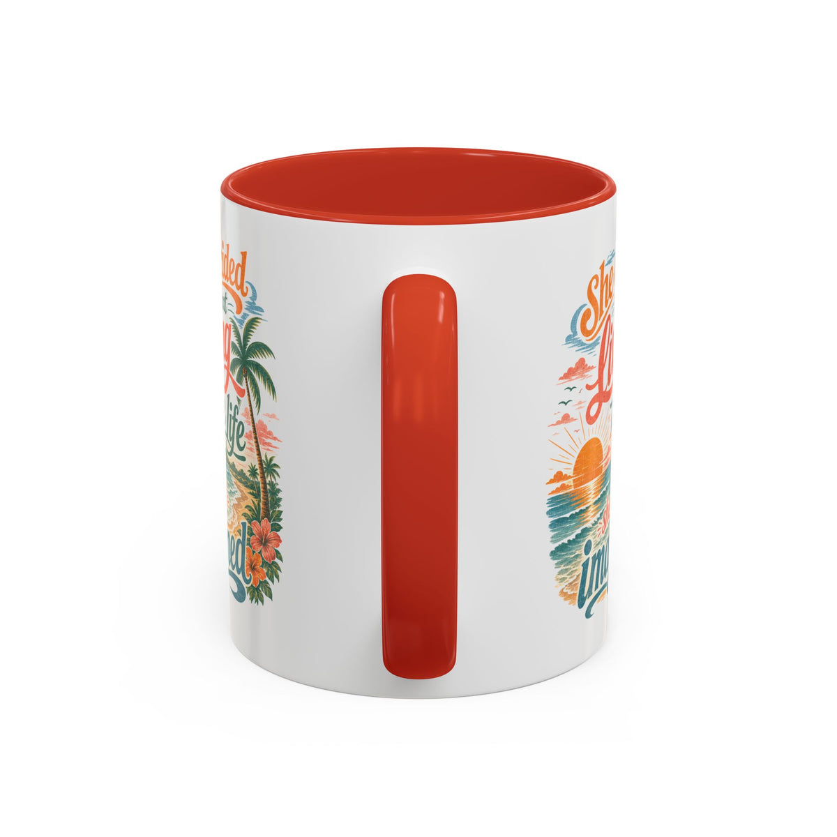 *Customizable* Living the Life Coffee Mug — "She Decided to Start Living the Life She Had Imagined"