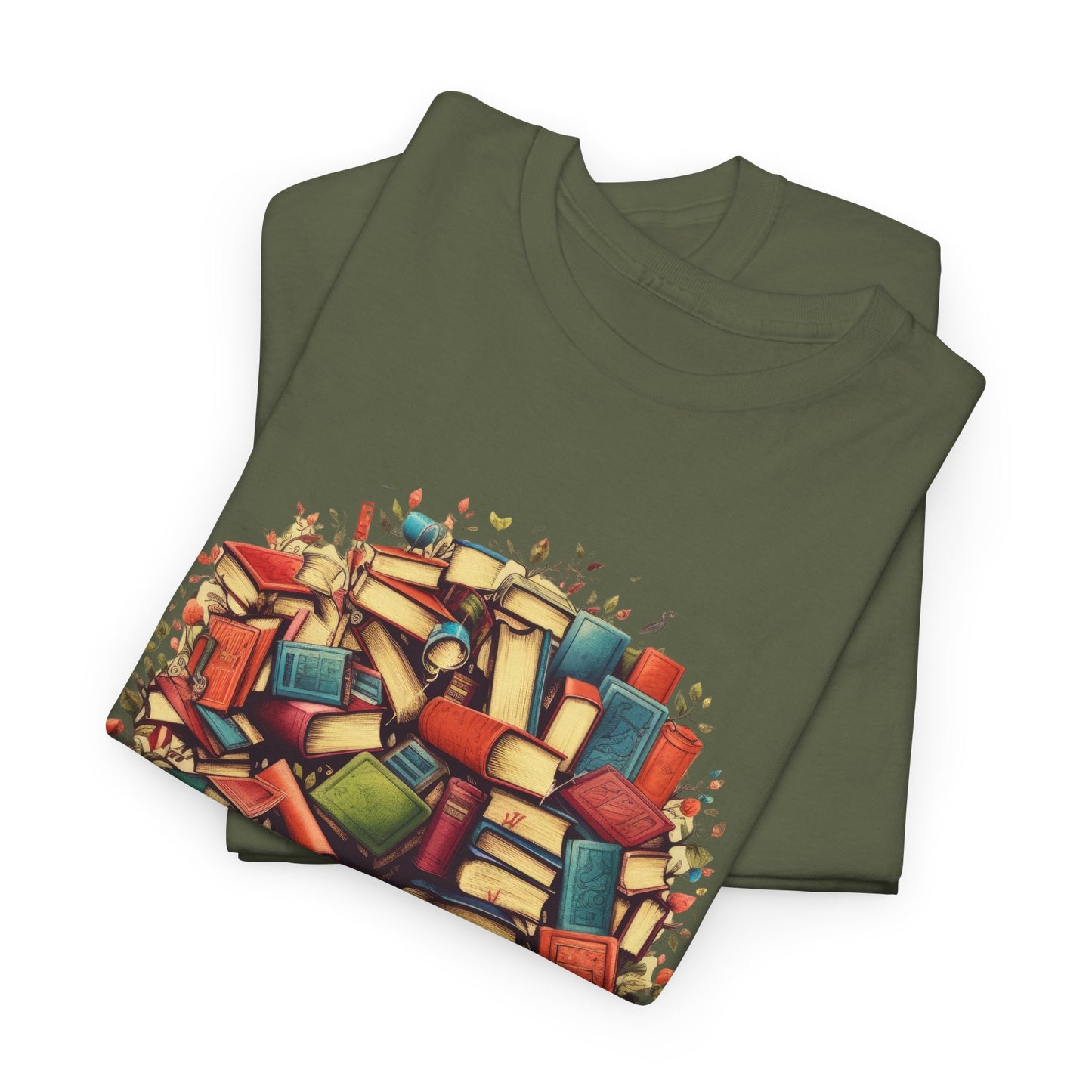 Book Tree T-Shirt – Literary Tree of Books Graphic Tee for Book Lovers
