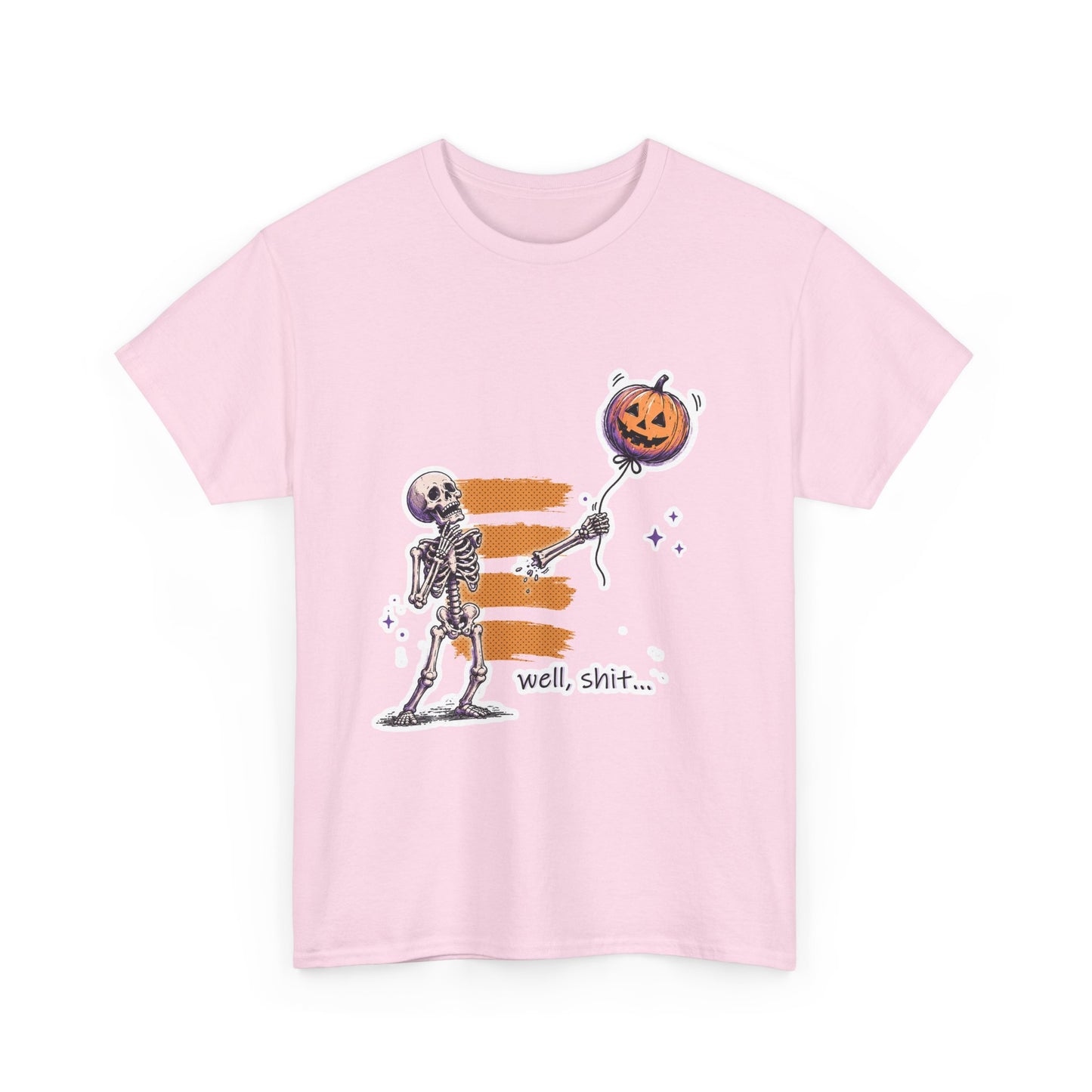 Funny Skeleton -  Well, shit... - Unisex Heavy Cotton Tee