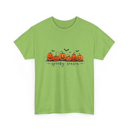Spooky Season Pumpkin Tee — Cute Jack-o'-Lanterns & Bats Halloween T-Shirt