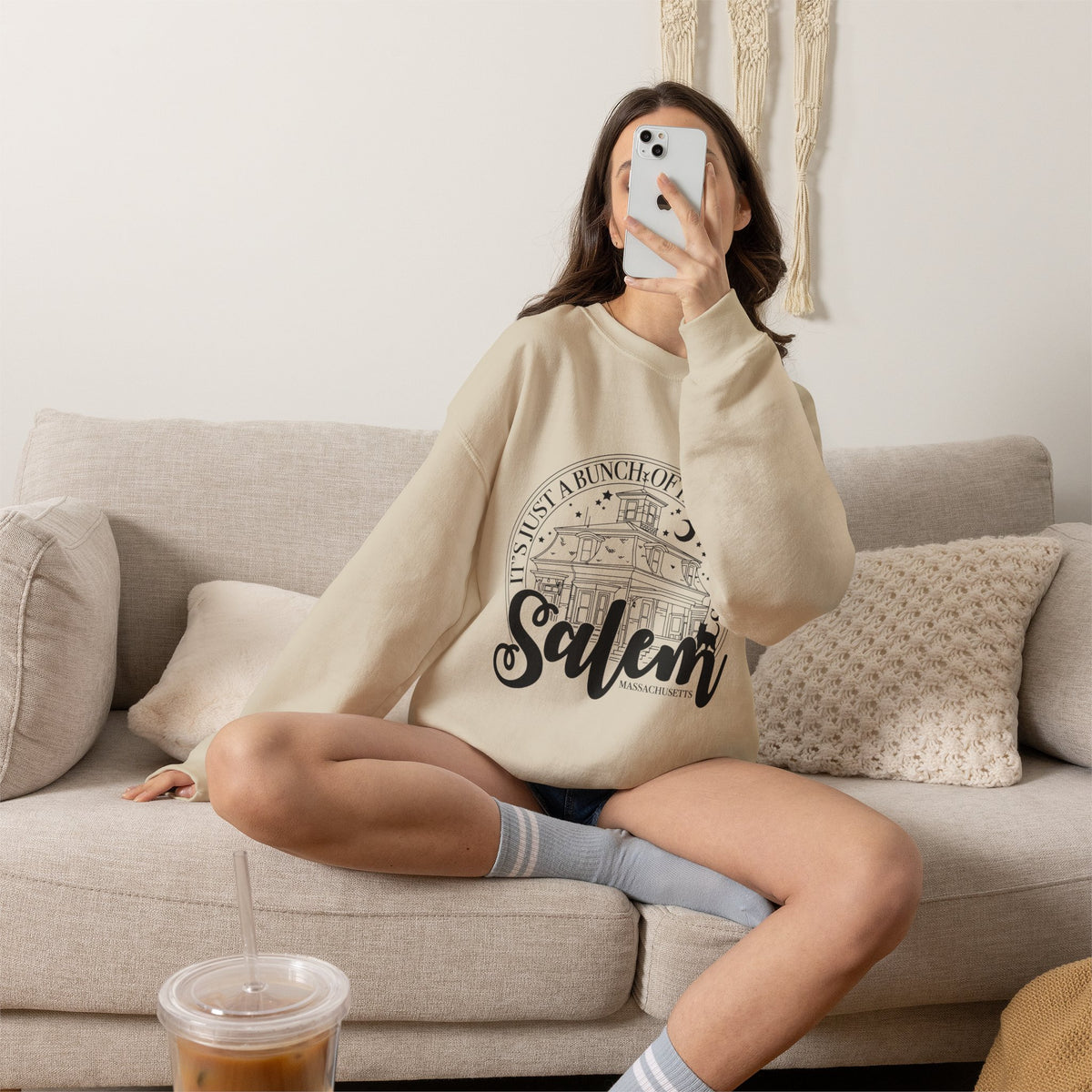 Salem Haunted House Crewneck Sweatshirt