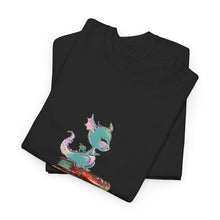 Book Dragon T-Shirt — Cute Book Stack Dragons Reading Tee