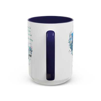 Customizable Mermaid Quote Accent Coffee Mug — Inspirational Ocean Art 11/15oz