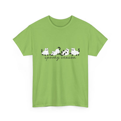 Spooky Season Cat Tee — Cute Ghost Cats "spooky season" Halloween Shirt