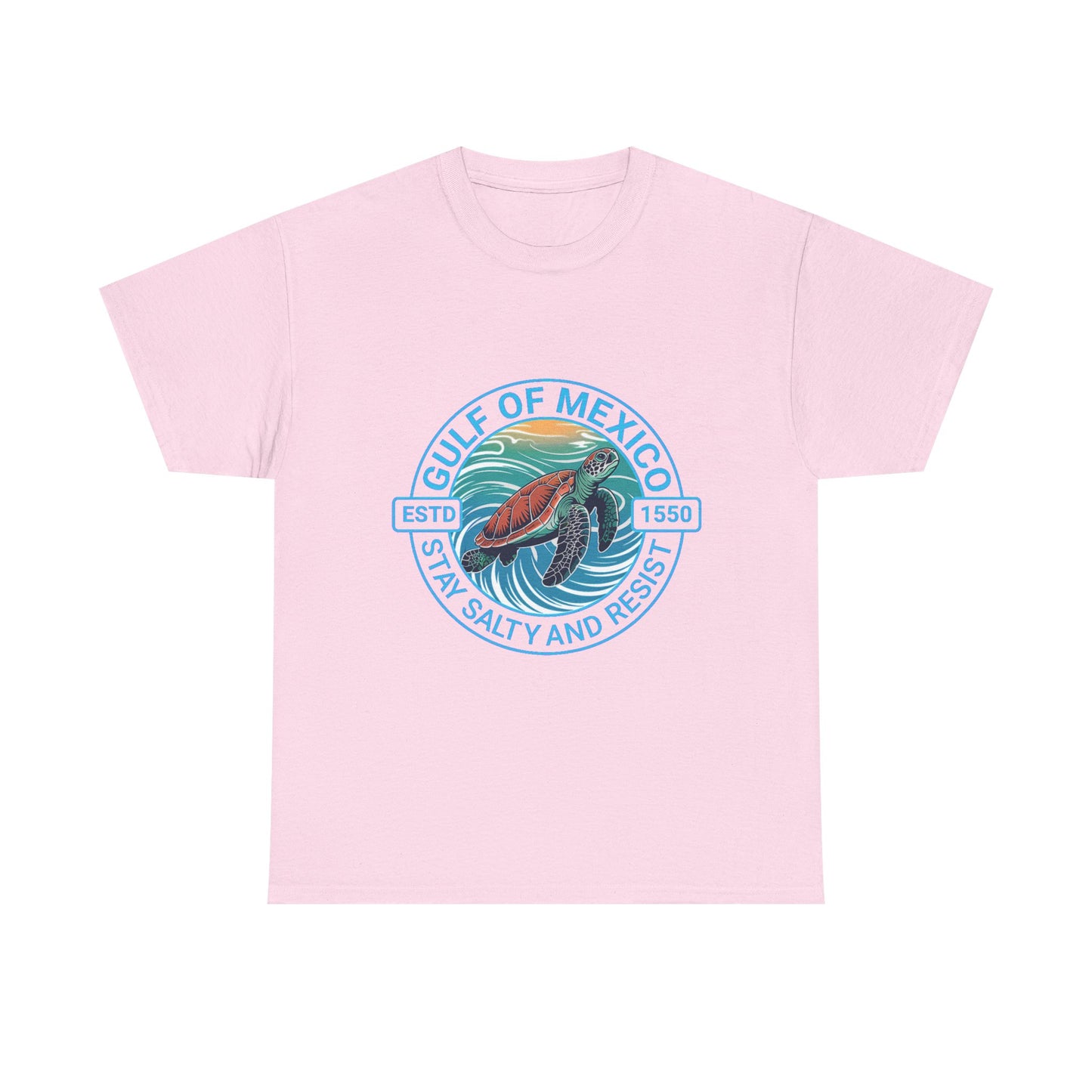Gulf of Mexico Turtle Tee - "Stay Salty and Resist"  T-Shirt