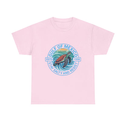 Gulf of Mexico Turtle Tee - "Stay Salty and Resist"  T-Shirt