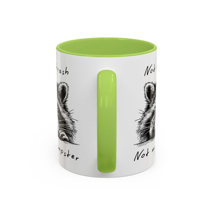 Not My Trash Not My Dumpster Raccoon Accent Coffee Mug