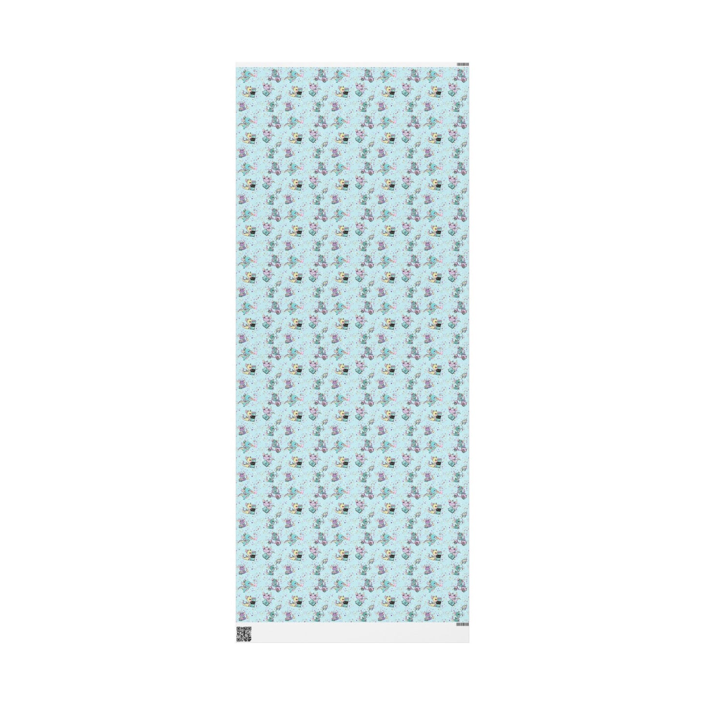 Cute Dragons Gift Wrap (Blue)