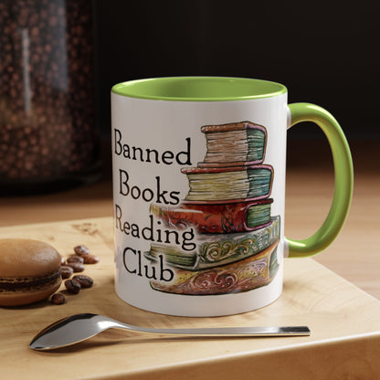 Banned Books Reading Club - Accent Coffee Mug (11, 15oz)