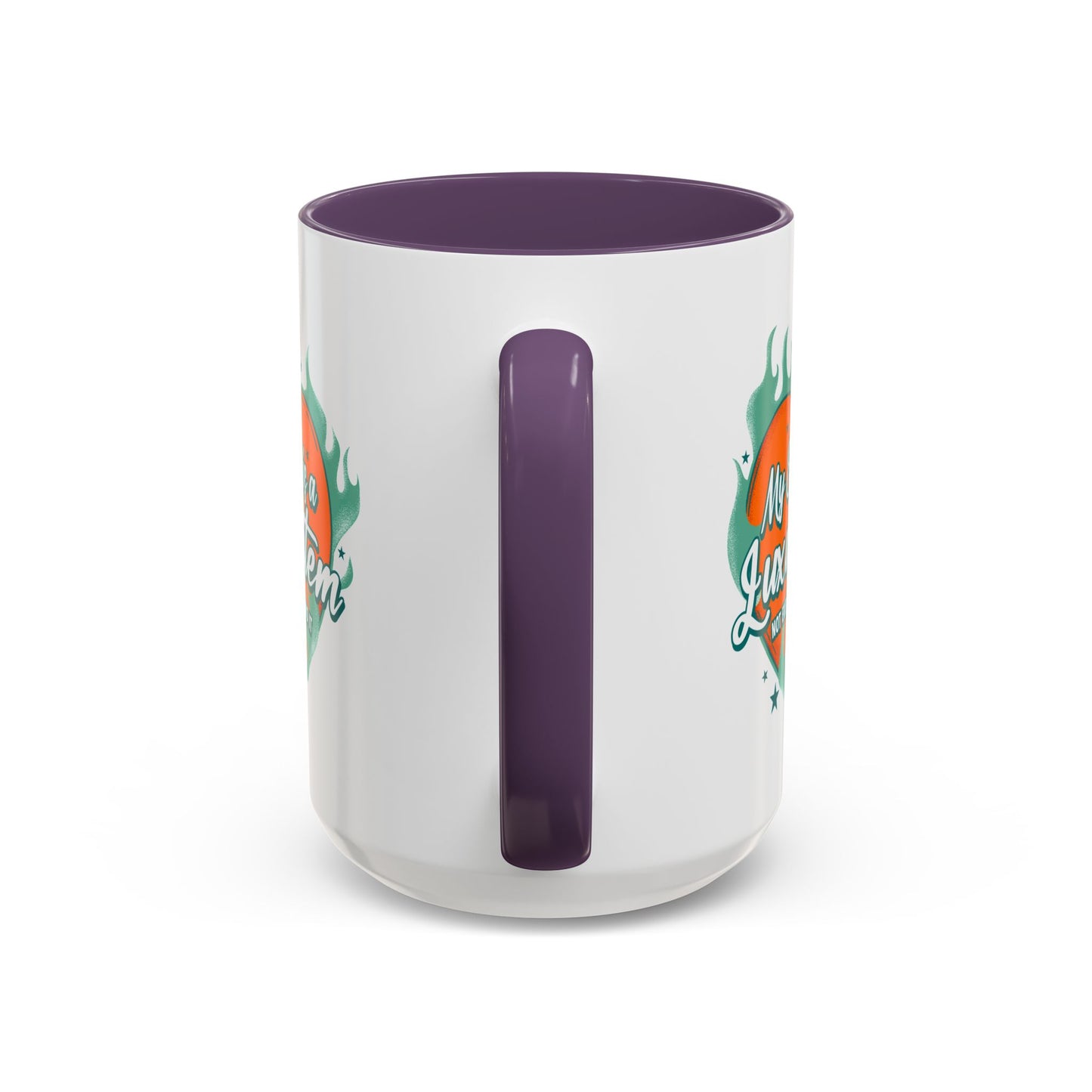 Customizable Accent Coffee Mug — "My Energy Is a Luxury Item" Heart Design
