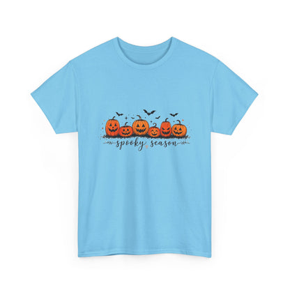 Spooky Season Pumpkin Tee — Cute Jack-o'-Lanterns & Bats Halloween T-Shirt