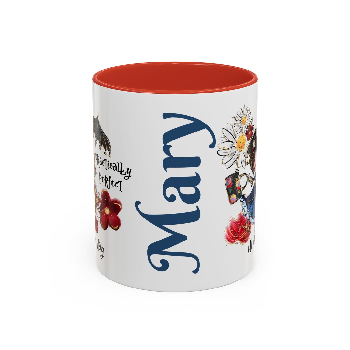 Accent Coffee Mug — 'Practically Perfect in Every Way'