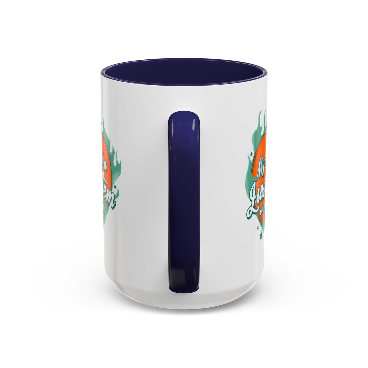 Customizable Accent Coffee Mug — "My Energy Is a Luxury Item" Heart Design