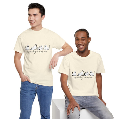 Spooky Season Cat Tee — Cute Ghost Cats "spooky season" Halloween Shirt