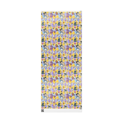 Alice in Wonderland Patterned Gift Wrap (Clocks, Teacups & Playing Cards)