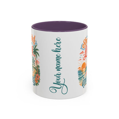 *Customizable* Living the Life Coffee Mug — "She Decided to Start Living the Life She Had Imagined"