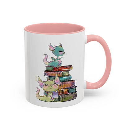 Book Dragons - Accent Coffee Mug (11, 15oz)