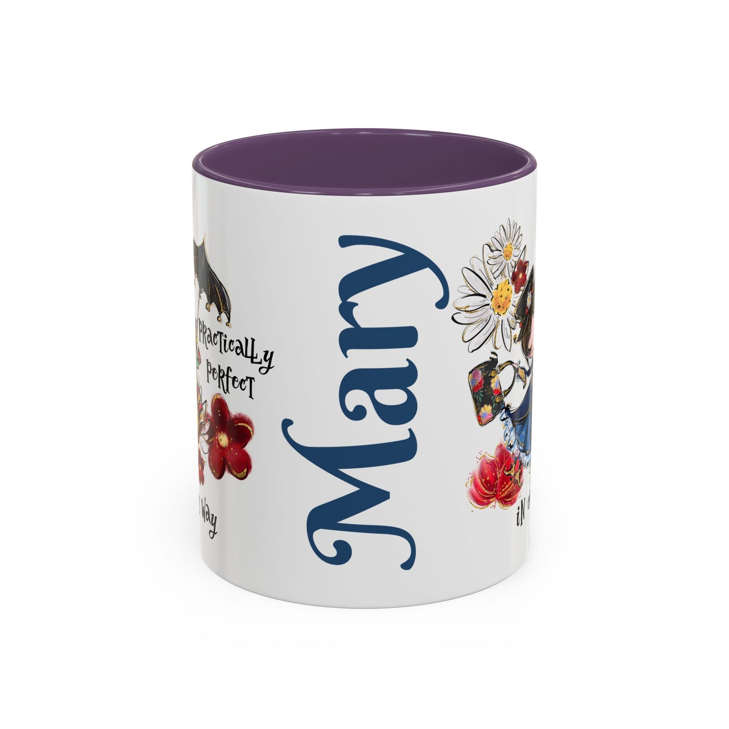 Accent Coffee Mug — 'Practically Perfect in Every Way'