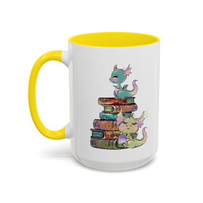 Book Dragons - Accent Coffee Mug (11, 15oz)