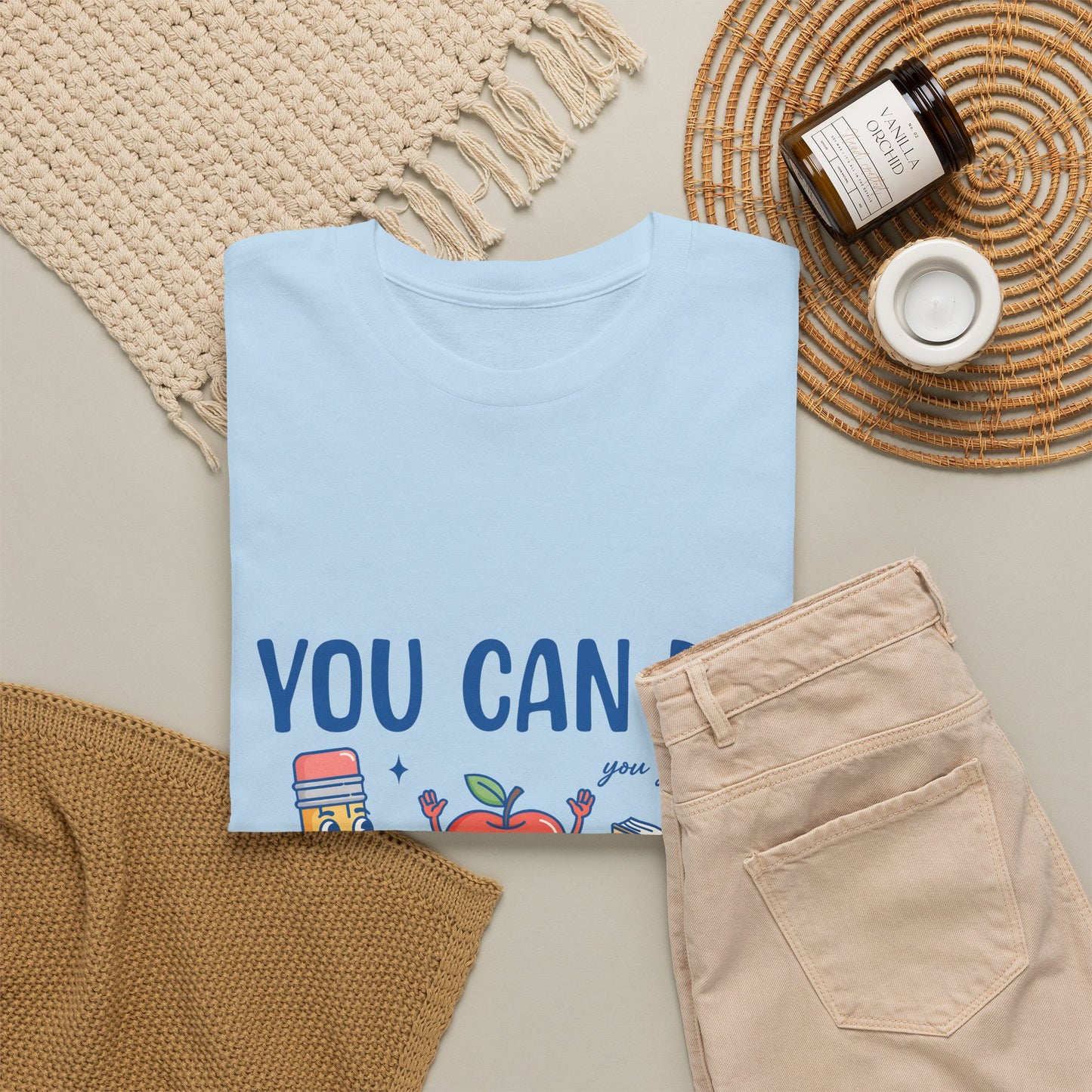 "You Can Do Hard Things" Back to  School Tee with Cute Characters