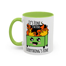 It's fine, I'm fine, Everything's Fine - Accent Coffee Mug (11, 15oz)
