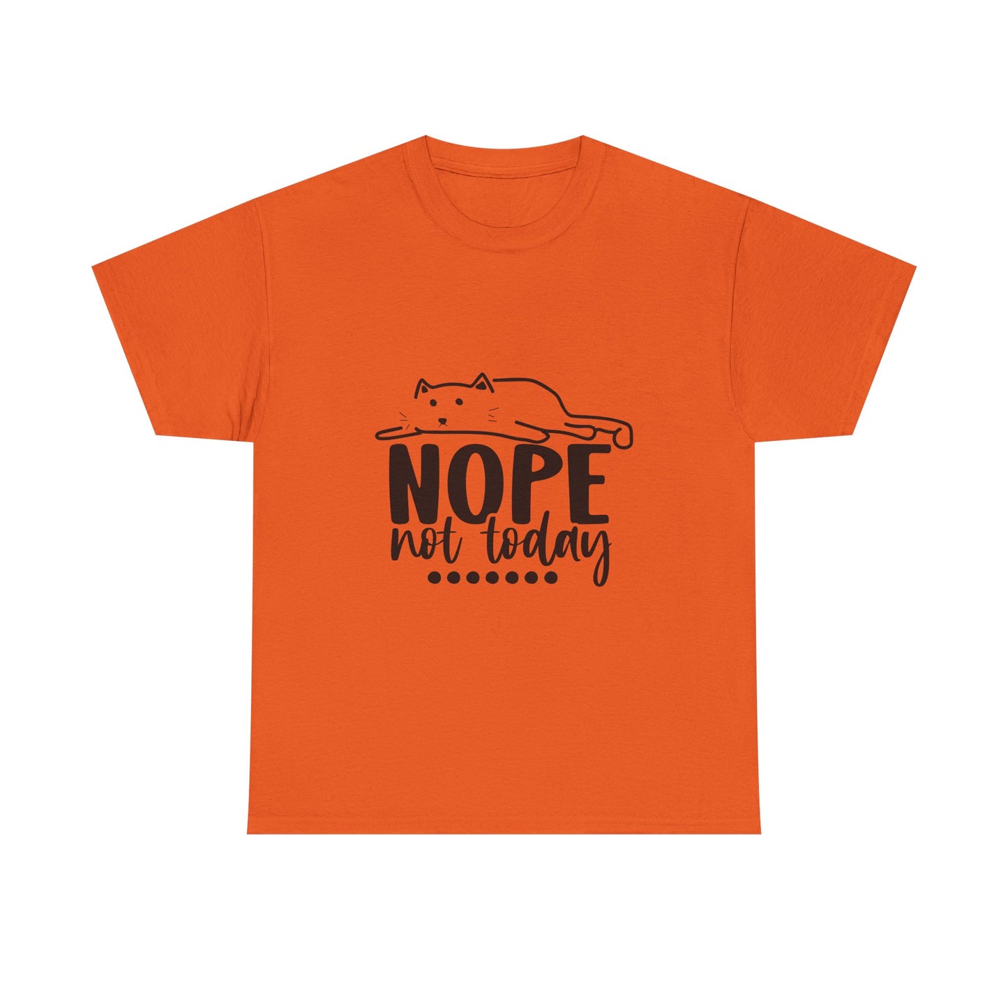 Nope Not Today Cat Tee — Cute Lazy Cat Graphic T‑Shirt