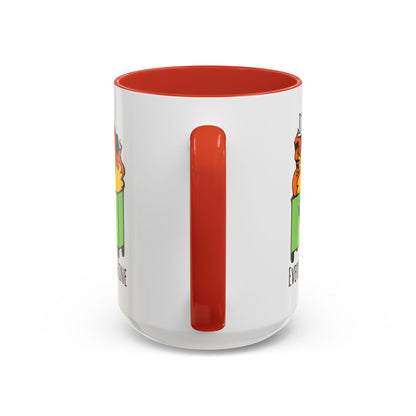Customizable It's fine, I'm fine, Everything's Fine - Accent Coffee Mug (11, 15oz)