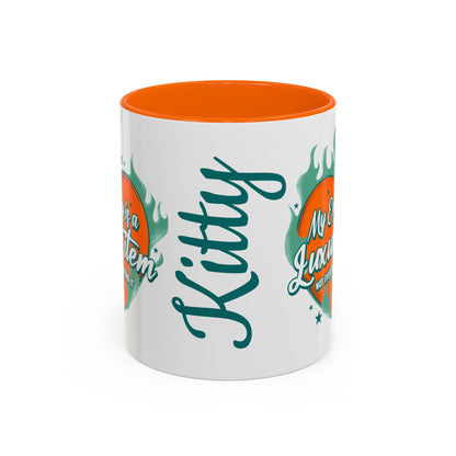 Accent Coffee Mug — "My Energy Is a Luxury Item" Heart Design
