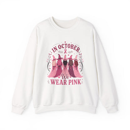 Breast Cancer Awareness Sweatshirt - "In October We Wear Pink" Crewneck