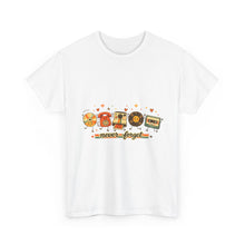Retro Music Tee — "Never Forget" Vinyl, Cassette & CD Throwback Shirt