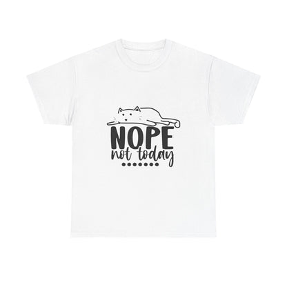 Nope Not Today Cat Tee — Cute Lazy Cat Graphic T‑Shirt