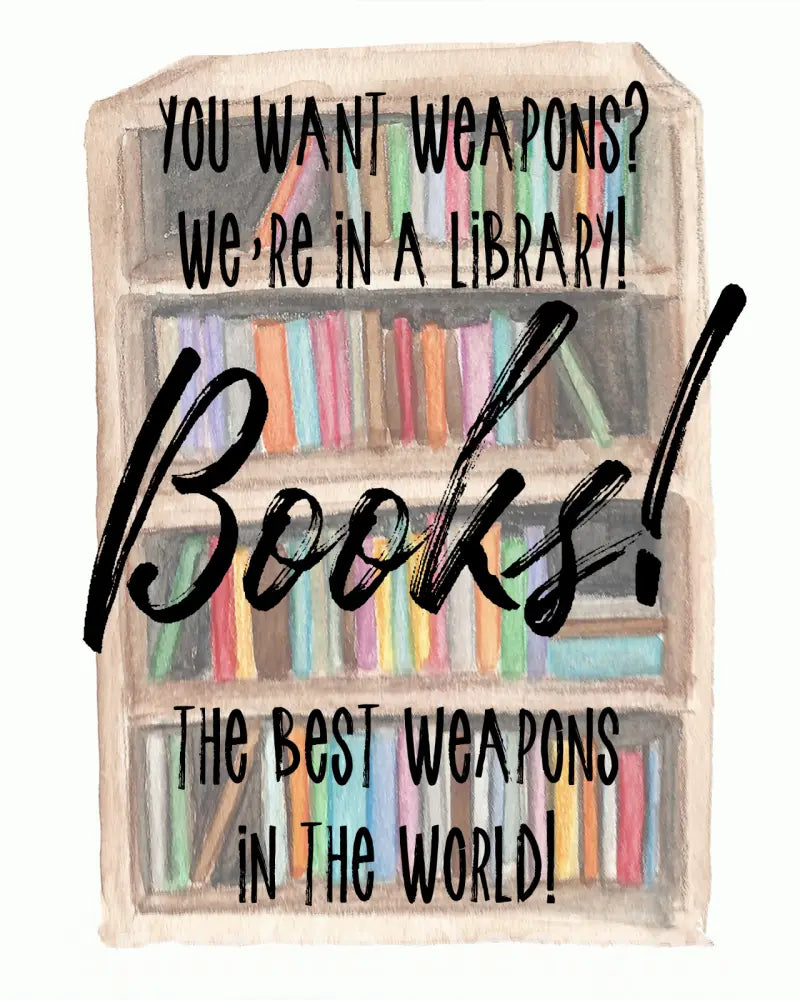 We're in a library