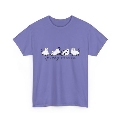 Spooky Season Cat Tee — Cute Ghost Cats "spooky season" Halloween Shirt