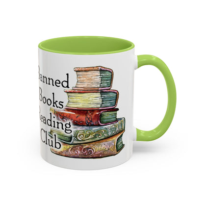Banned Books Reading Club - Accent Coffee Mug (11, 15oz)