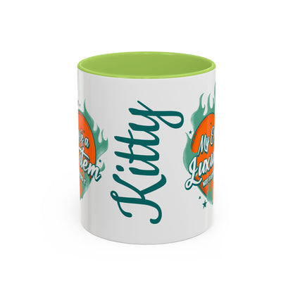 Accent Coffee Mug — "My Energy Is a Luxury Item" Heart Design